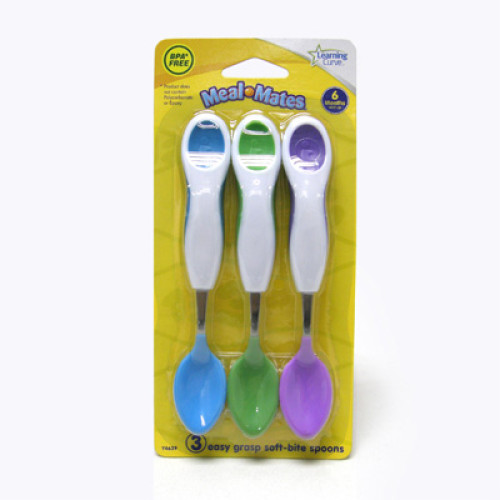 THE FIRST YEARS Easy-Grasp Soft-bite Spoons 3pk 